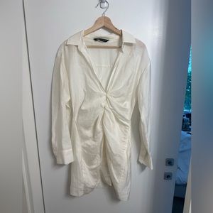 Zara Linen Shirt dress